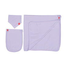 Load image into Gallery viewer, COTTON BLANKET COMBO 3 PIECE SET - Blanket, Burp Cloth &amp; Bandana Bib
