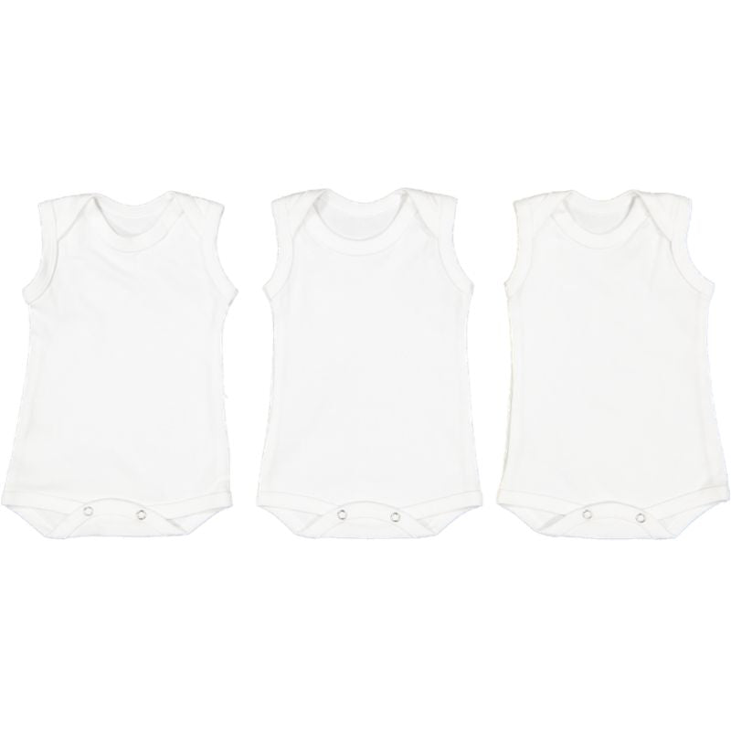 SLEEVELESS 3 Pack Bodyvest Cotton Bodyvest